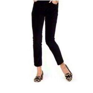 Kate Spade Broome Street luxurious Black Velvet Jeans size 24 waste